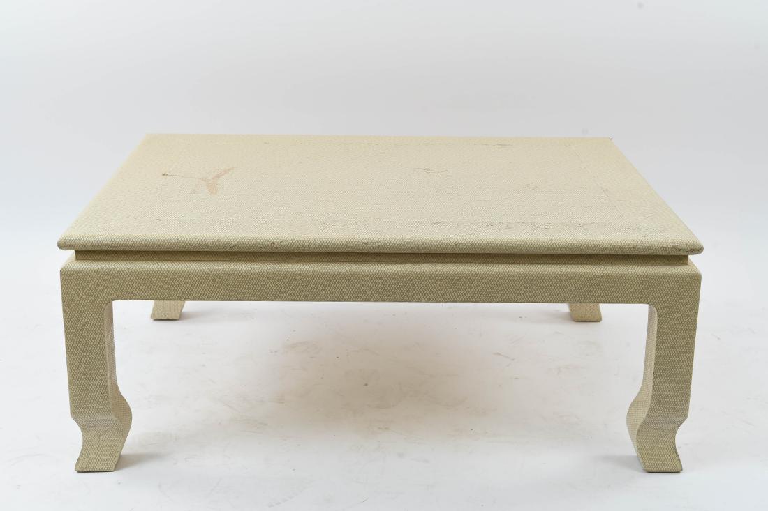 WOVEN CLOTH COVERED COFFEE TABLE (1 of 9)