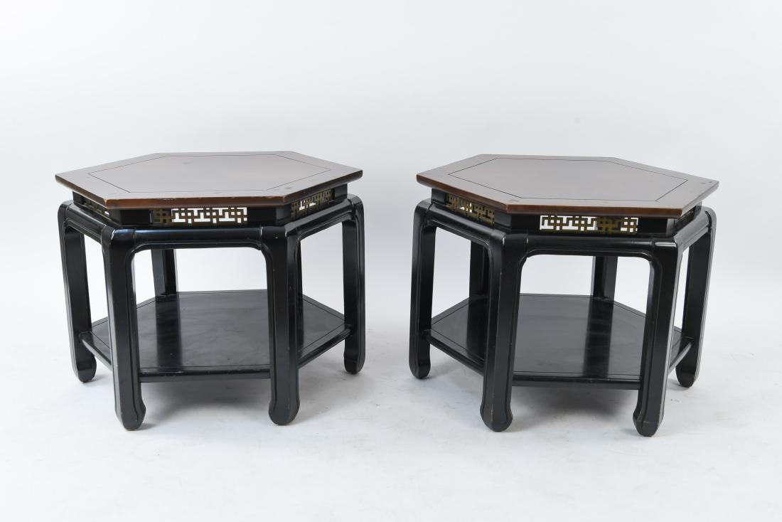 MID-CENTURY J. B. VAN SCIVER HEXAGONAL TABLES (1 of 10)