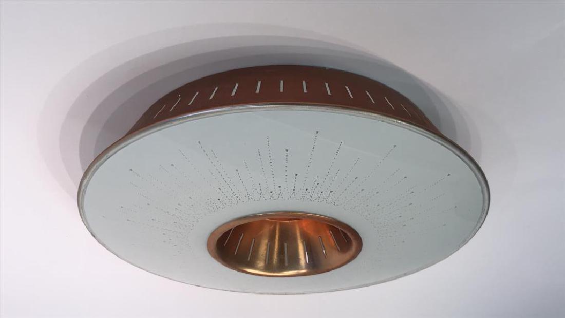 MID-CENTURY FLUSH MOUNT LIGHT FIXTURE (1 of 6)