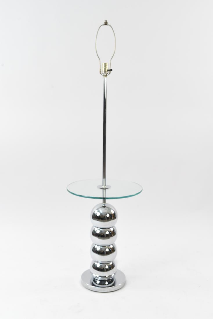 STACKED CHROME BALL LAMP TABLE (1 of 8)