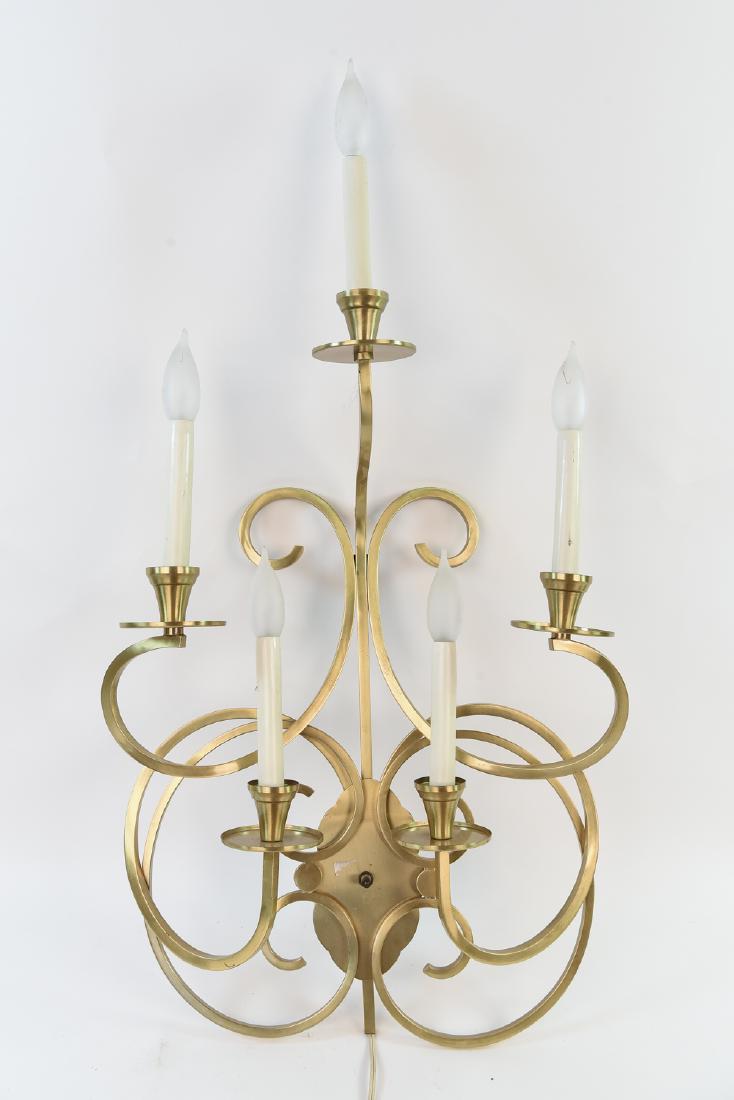 MID-CENTURY ITALIAN BRASS WALL SCONCE (1 of 9)