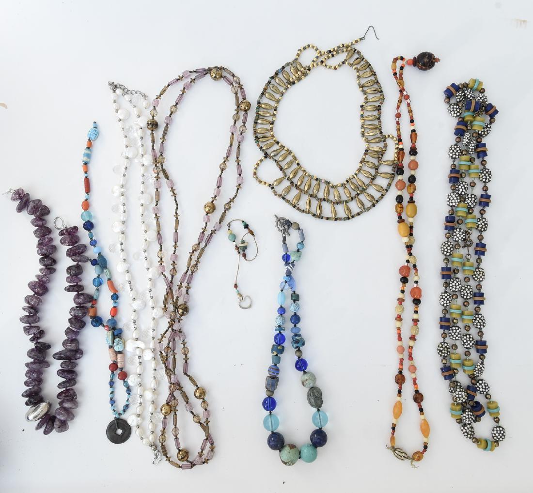 GROUPING OF STONE NECKLACES (1 of 9)
