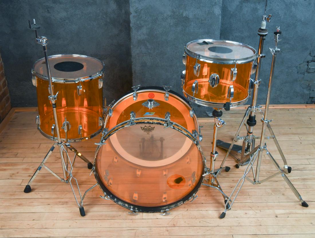 LUGWIG VISTALITE ORANGE VINTAGE DRUMS (1 of 9)