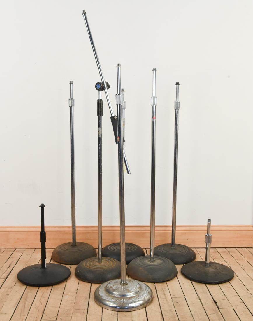 (8) VINTAGE ATLAS MIC STANDS