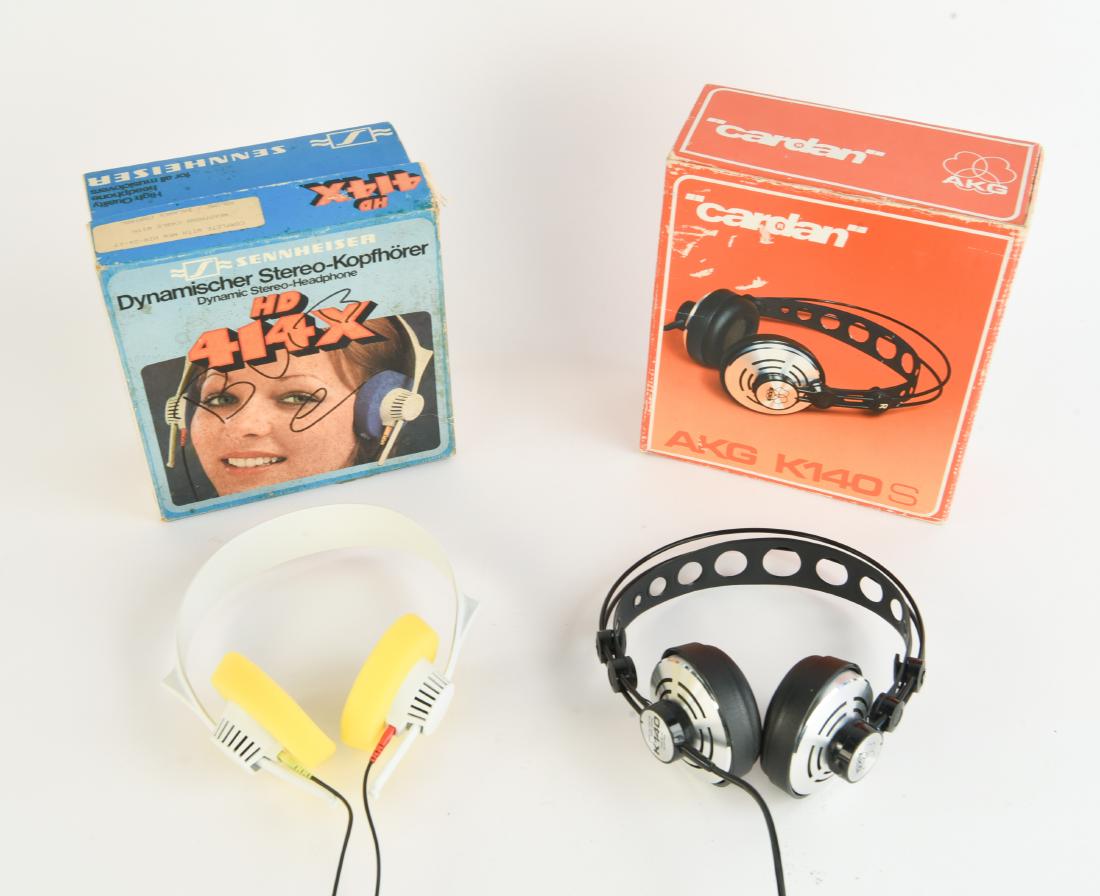 TWO PAIRS OF VINTAGE AUDIOPHILE HEADPHONES (1 of 10)