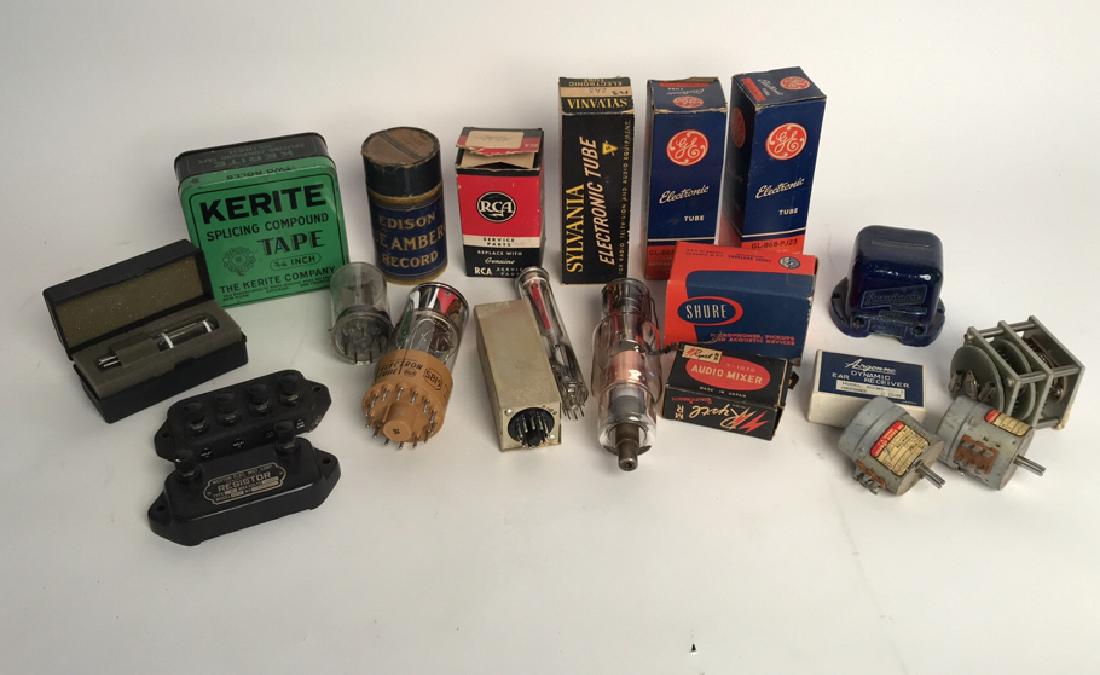 VINTAGE TUBES, COMPONENTS, INSULATORS (1 of 12)