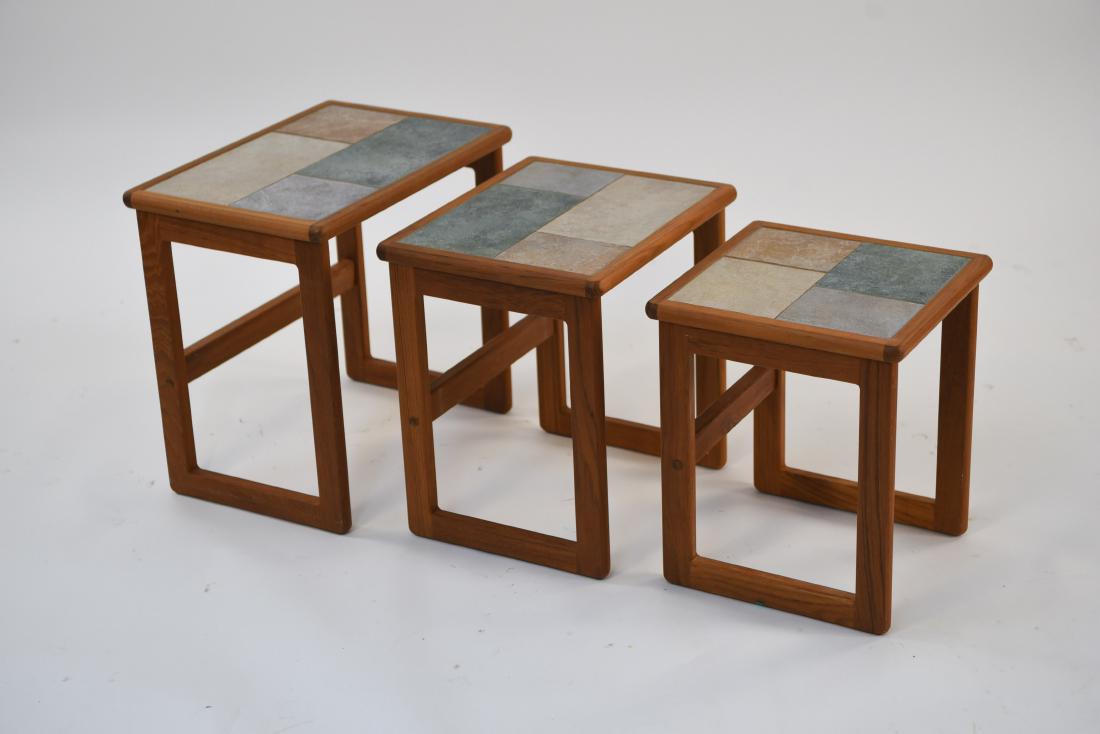 MOBELFABRIKKEN TOFTEN TILE TOP NESTING TABLES (1 of 9)