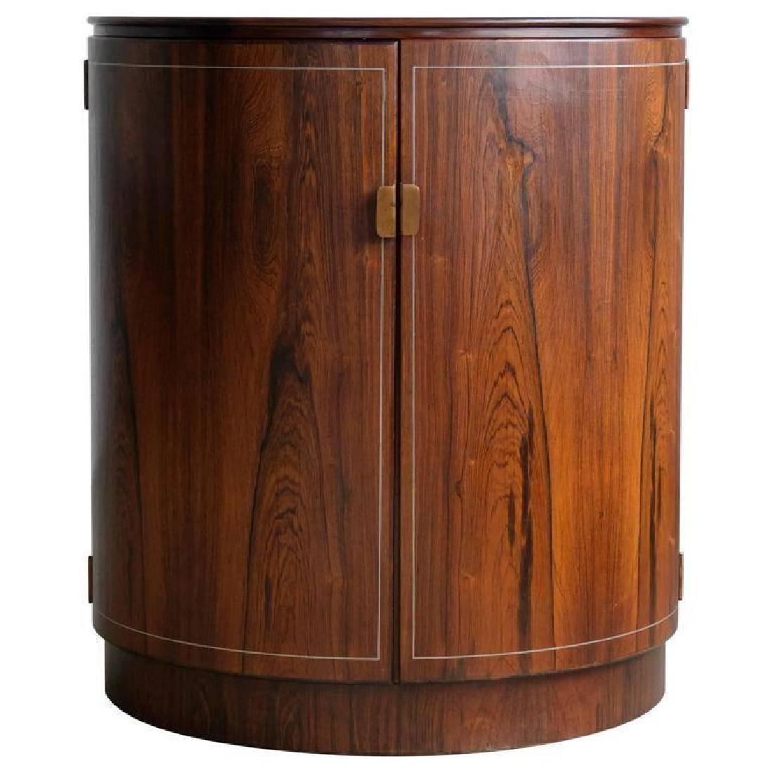 GEORG KOFOED DANISH ROSEWOOD & COPPER CABINET (1 of 10)