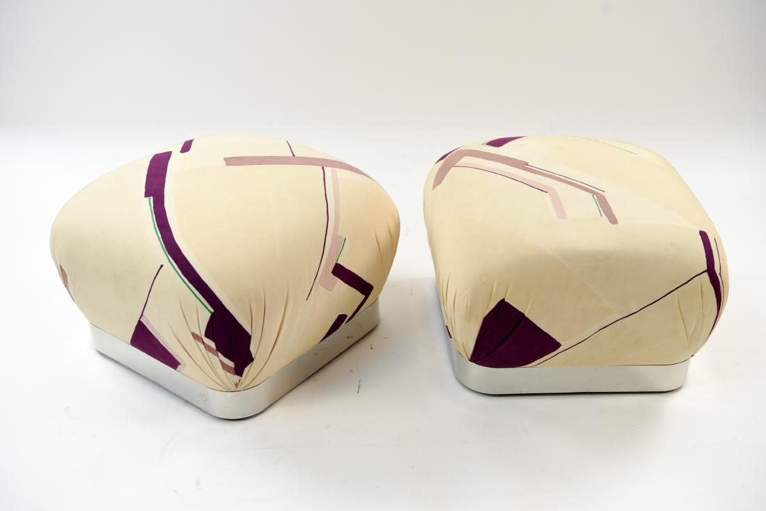 PAIR KARL SPRINGER "SOUFFLE" OTTOMANS (1 of 14)