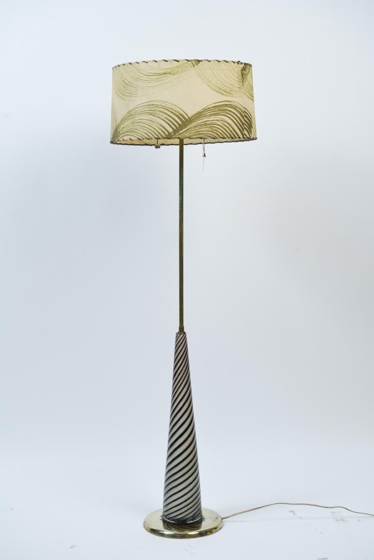 MID-CENTURY ITALIAN GLASS FLOOR LAMP (1 of 14)