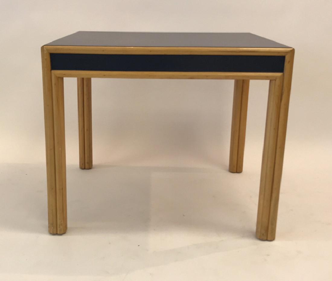 NAVY BLUE & BAMBOO SIDE/GAME TABLE (1 of 6)