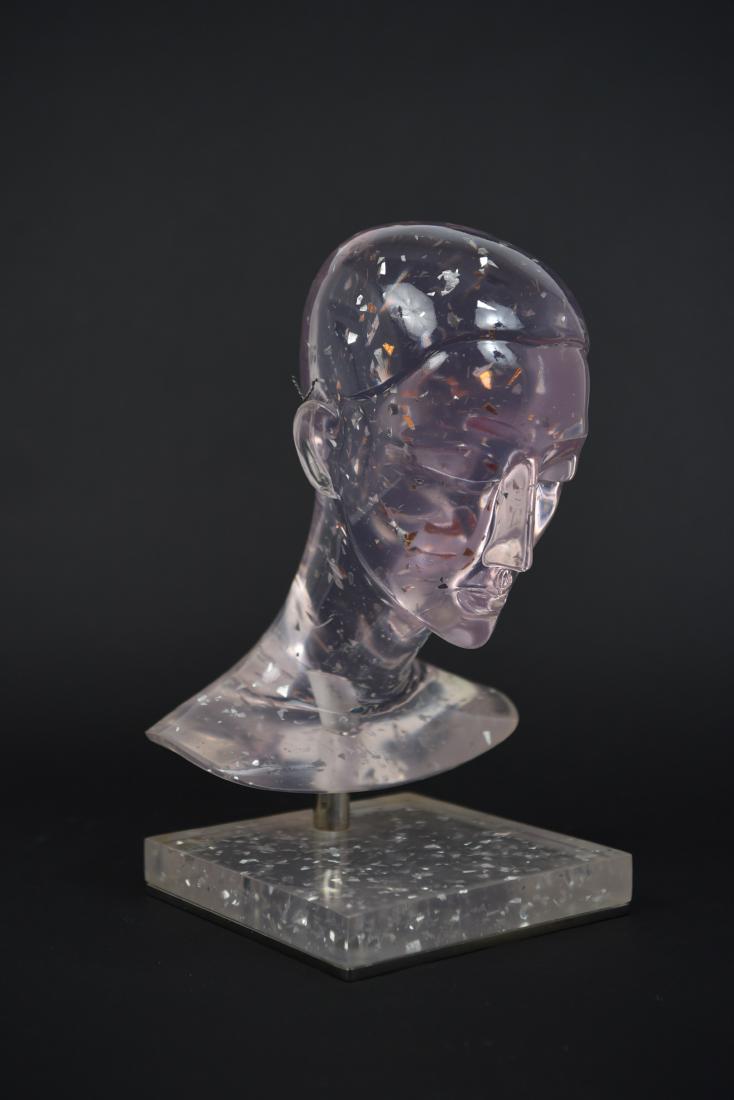 FRENCH 1970'S LUCITE HEAD (1 of 8)