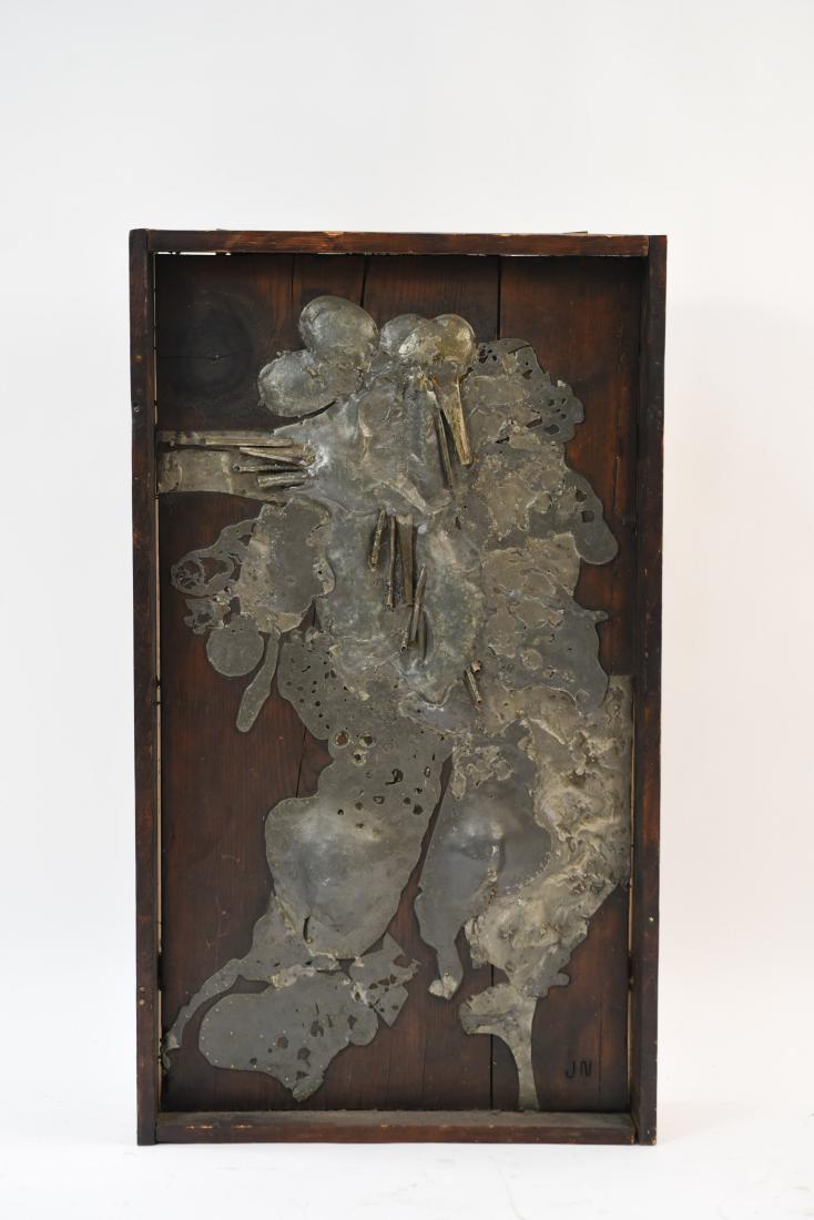 JACK NELSON, 1966 WOOD & MOLTEN METAL SCULPTURE (1 of 9)