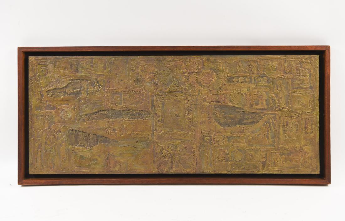 MID CENTURY BRUTALIST ABSTRACT SIGNED (1 of 11)