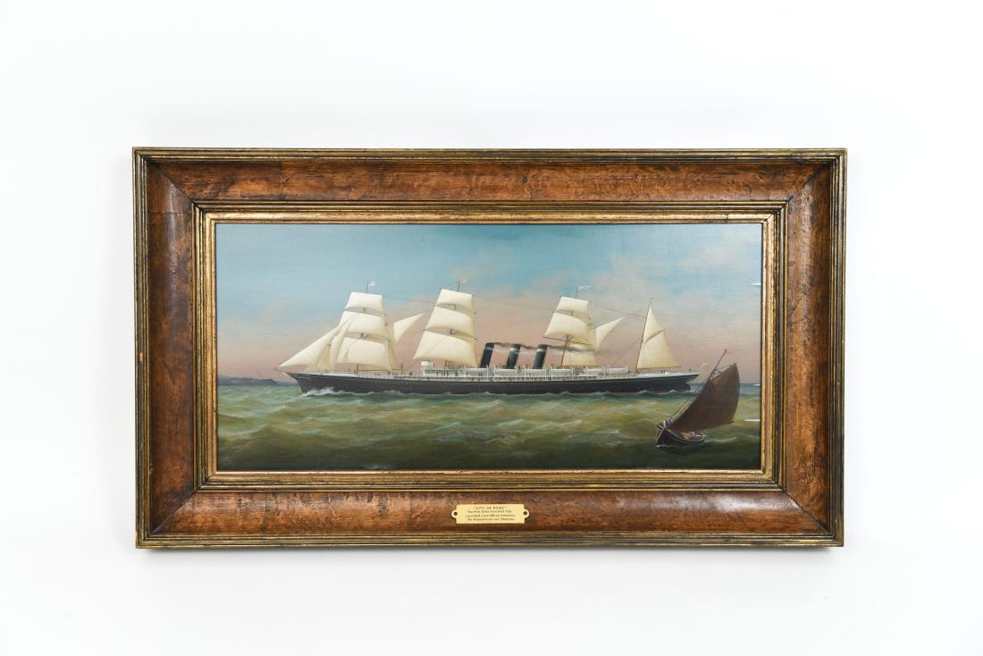 LJ PEARCE "CITY OF ROME" SHIP PAINTING (1 of 10)