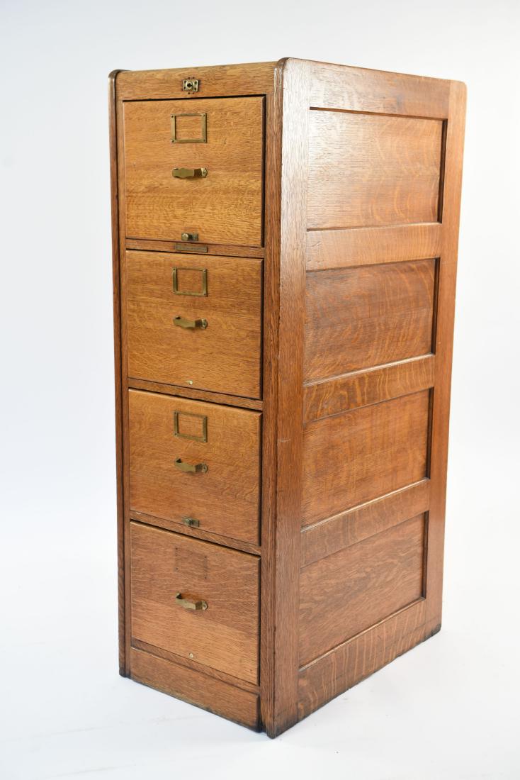 LIBRARY BUREAU SOLEMAKERS OAK FILE CABINET (1 of 13)