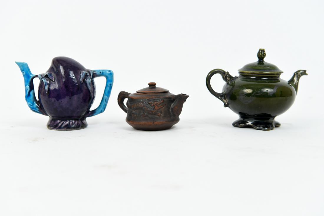 MINIATURE ASIAN TEAPOT GROUPING (1 of 13)