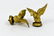 PAIR OF GILT BRONZE ORMOLU DOVES