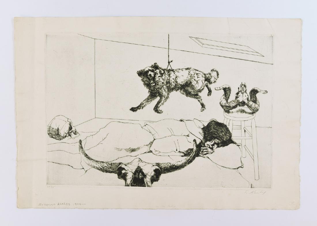 SIGMUND ABELES (AMERICAN 1934- ) SIGNED ETCHING (1 of 10)