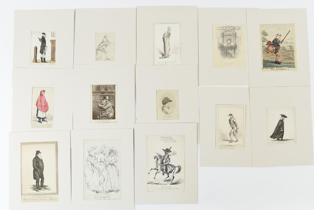 GROUPING OF 18TH & 19TH C. BRITISH CARICATURES (1 of 10)