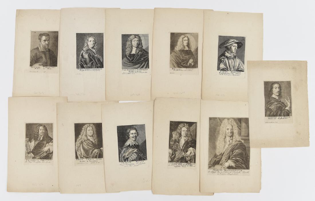 GROUPING OF 17TH/18TH C PORTRAIT ENGRAVINGS (1 of 8)