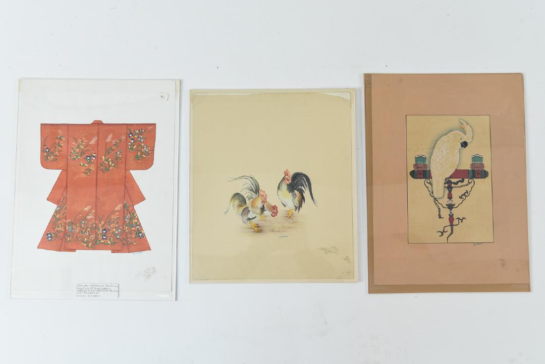 (3) WATERCOLORS BY Y. VISHNU (ASIAN) (1 of 11)