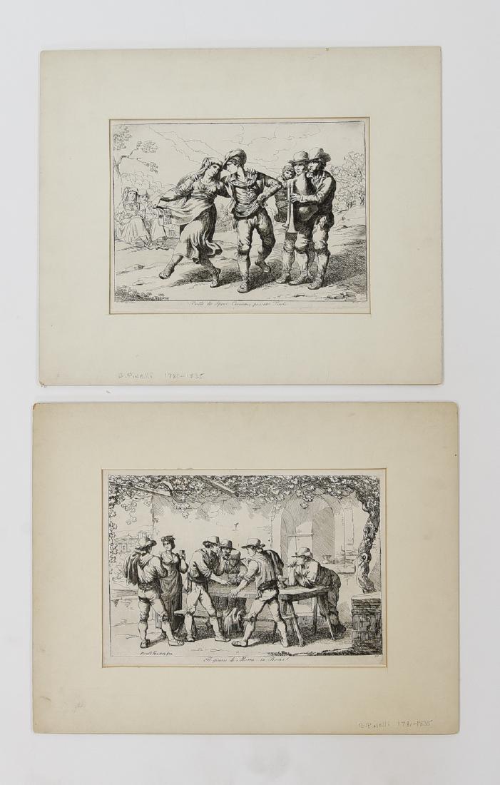 (2) ITALIAN ETCHINGS B. PINELLI (1731-1835) (1 of 9)
