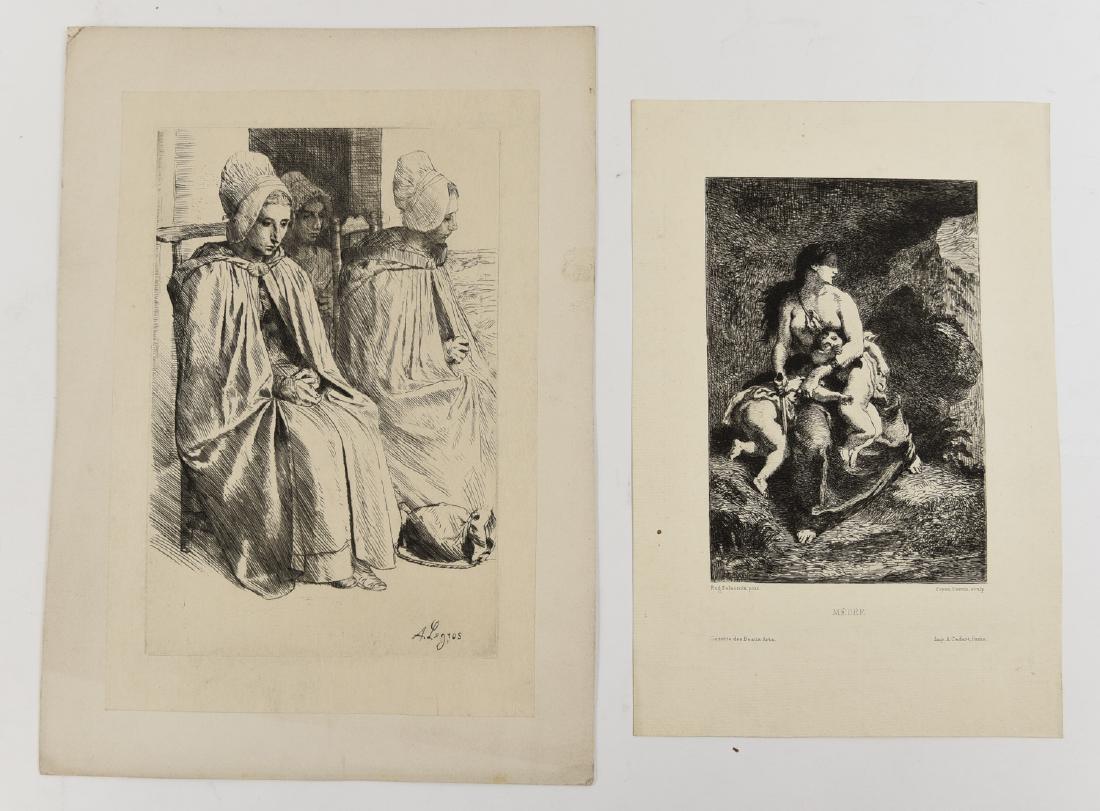 (2) LATE 19TH C. ETCHINGS (1 of 9)