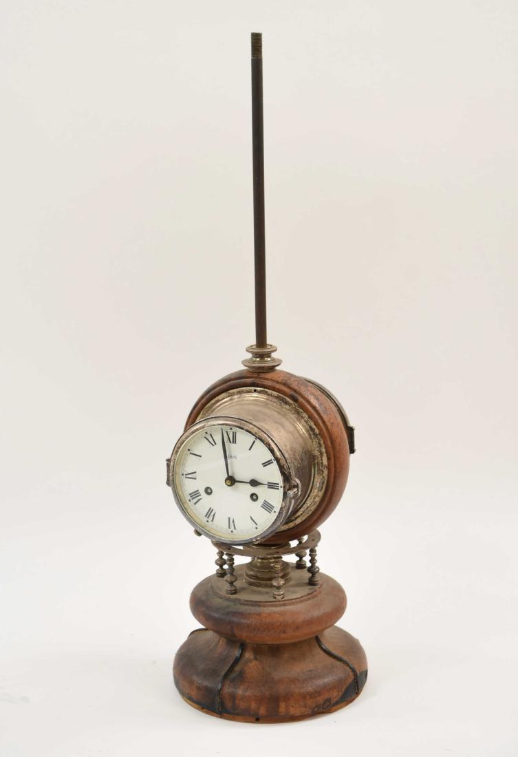 SCHATZ BAROMETER & CLOCK ON STAND (1 of 8)