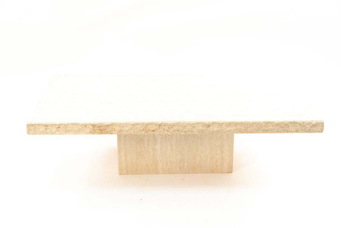 TRAVERTINE MARBLE COFFEE TABLE (1 of 12)
