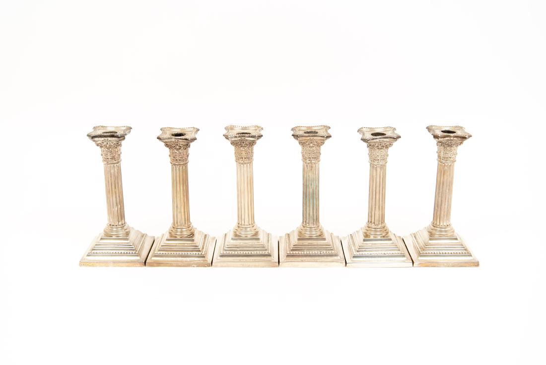GROUPING OF (6) STERLING CANDLESTICKS (1 of 18)