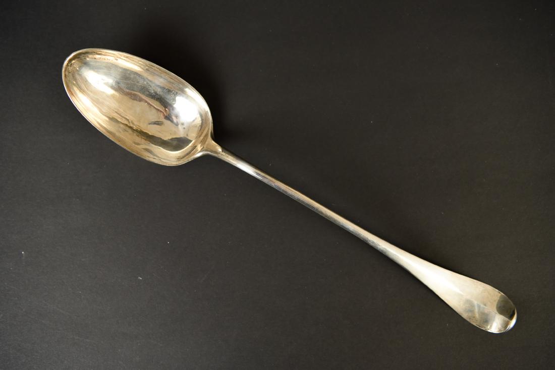 LARGE SILVER SERVING SPOON (1 of 7)
