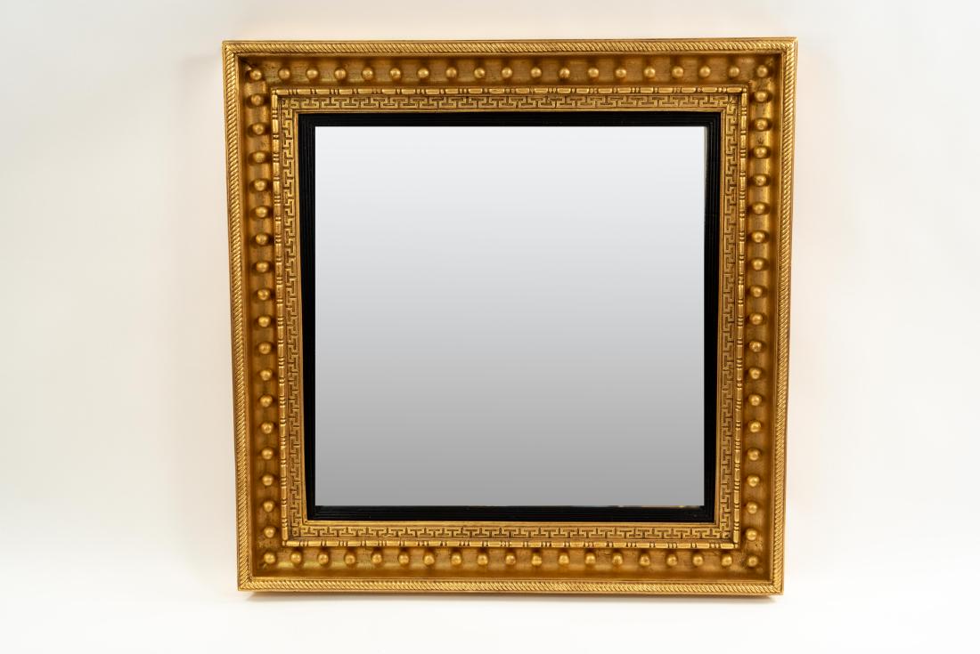LARGE MODERN ORNATE GILT FRAME MIRROR (1 of 13)