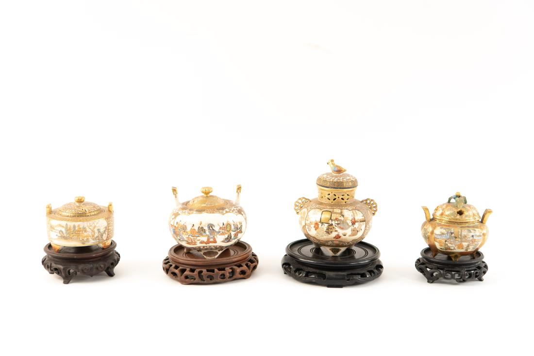 JAPANESE SATSUMA PORCELAIN SENSORS ETC. (1 of 9)