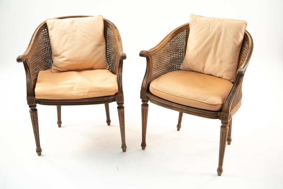 FRENCH STYLE CANED ARM CHAIRS (1 of 16)