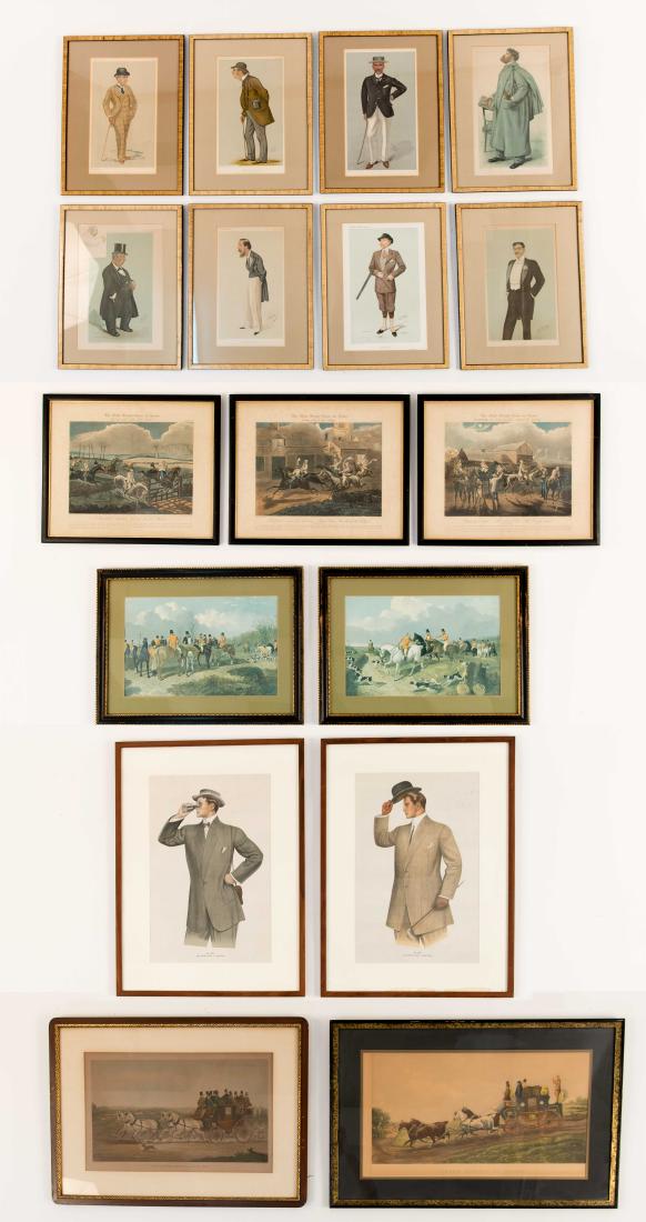 LARGE GROUPING OF ETCHINGS, ENGRAVINGS, ETC. (1 of 20)