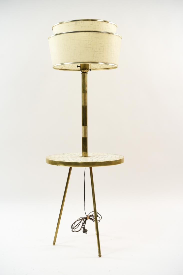 MID CENTURY MODERN TILE TOP LAMP TABLE (1 of 7)