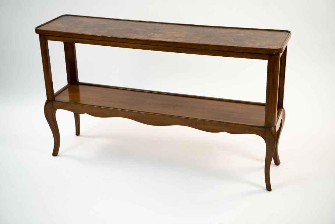LEATHER TOP CONSOLE TABLE (1 of 13)
