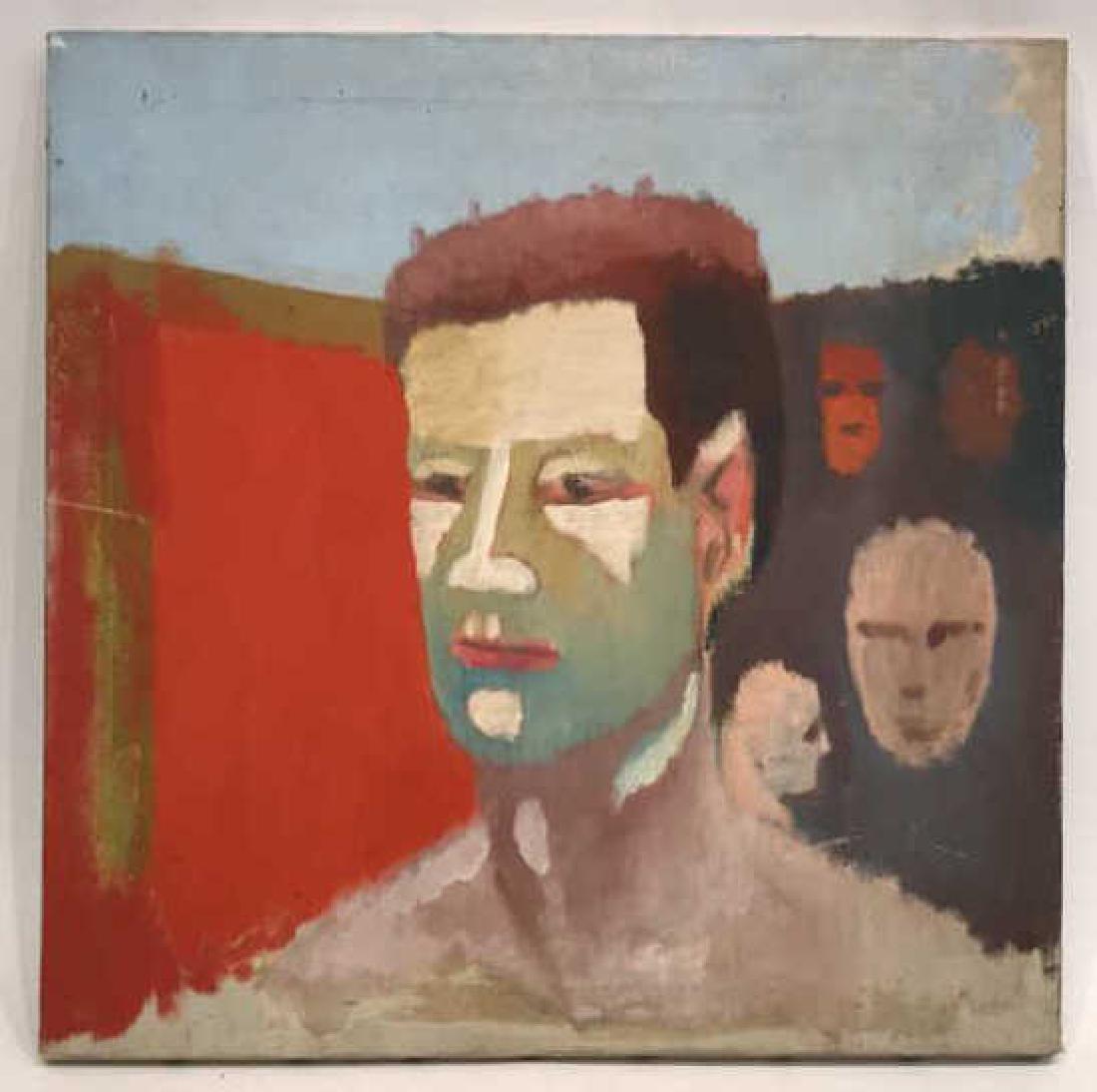 BAY AREA FIGURATIVE EXPRESSIONISTIC MALE PORTRAIT (1 of 10)