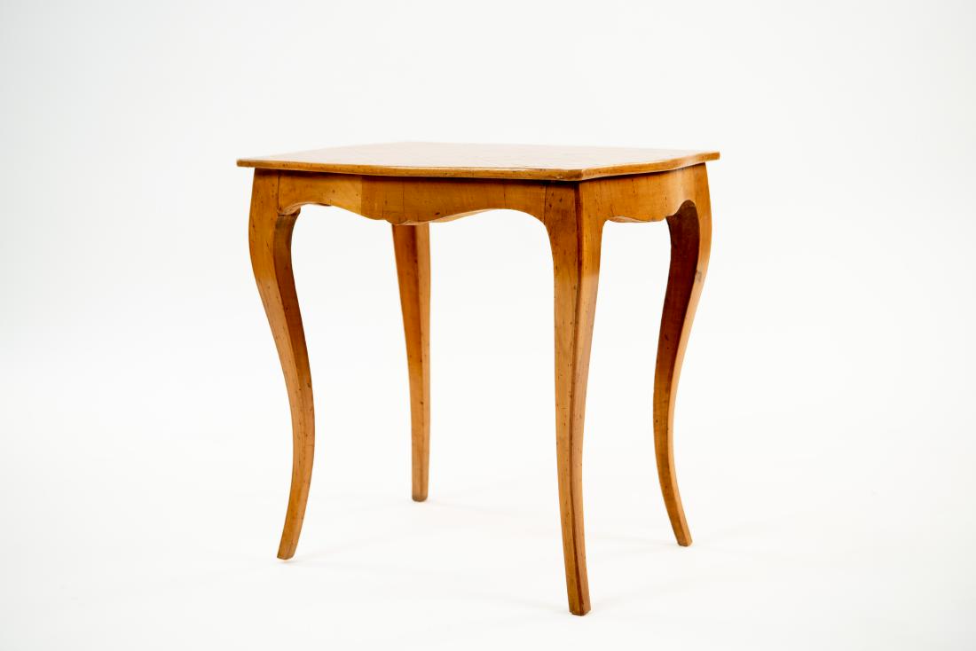 INLAID WOODEN SIDE TABLE (1 of 9)