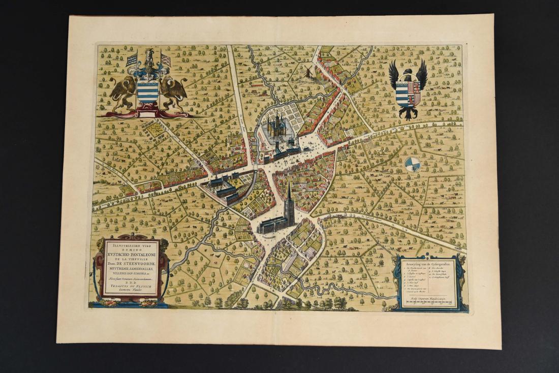 JOHANNES BLAEU 1649 VIEW OF STEENVOORDE (1 of 9)
