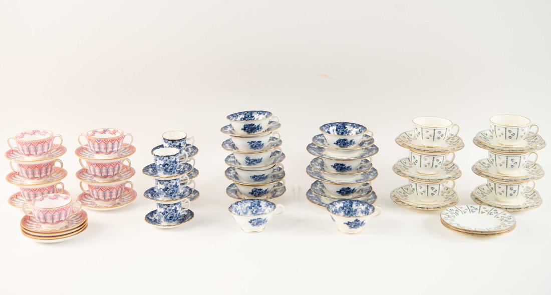 ENGLISH MINTONS TEACUP AND SAUCER GROUPING (1 of 20)