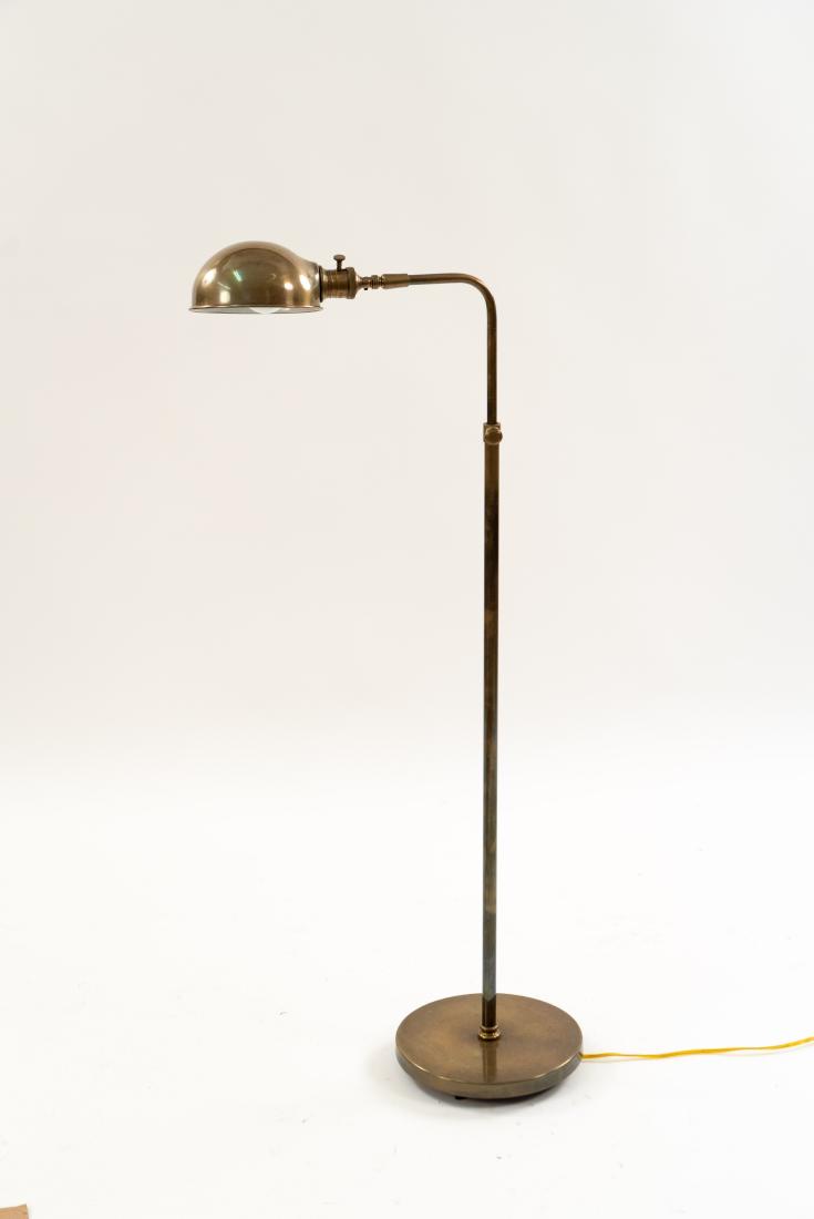 ADJUSTABLE BRASS FLOOR READING LAMP (1 of 12)