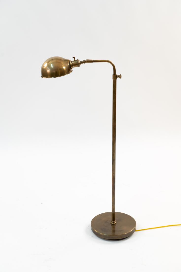 ADJUSTABLE BRASS FLOOR READING LAMP (1 of 9)