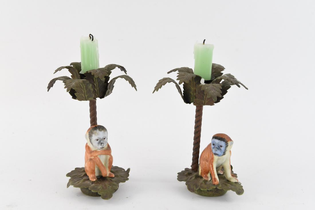PAIR OF MONKEY CANDLE HOLDERS (1 of 12)