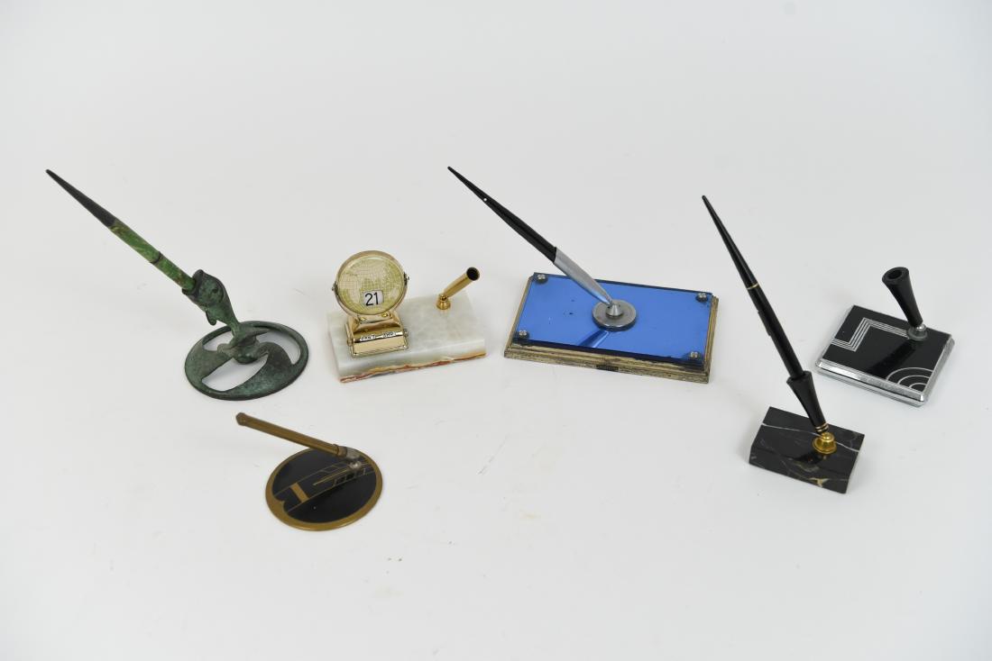 ART DECO PEN HOLDER GROUPING (1 of 10)
