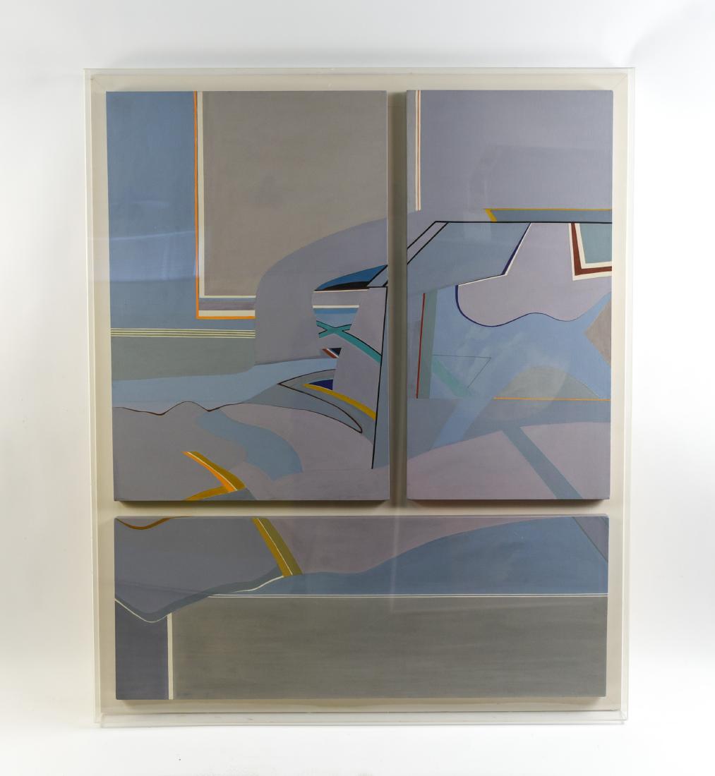 ROUSSEAU LARGE PURPLE PAINTING ON CANVAS (1 of 14)