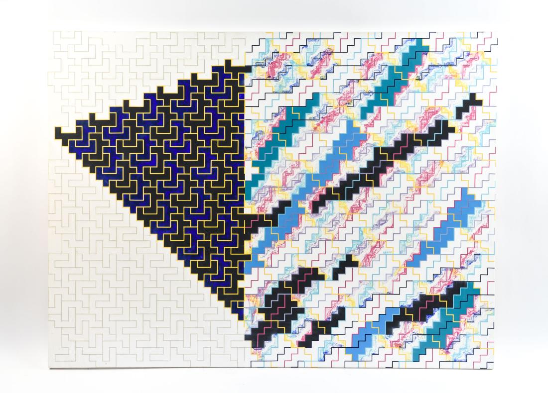 HIROSHI MURATA (1941-) ACRYLIC ON CANVAS (1 of 12)