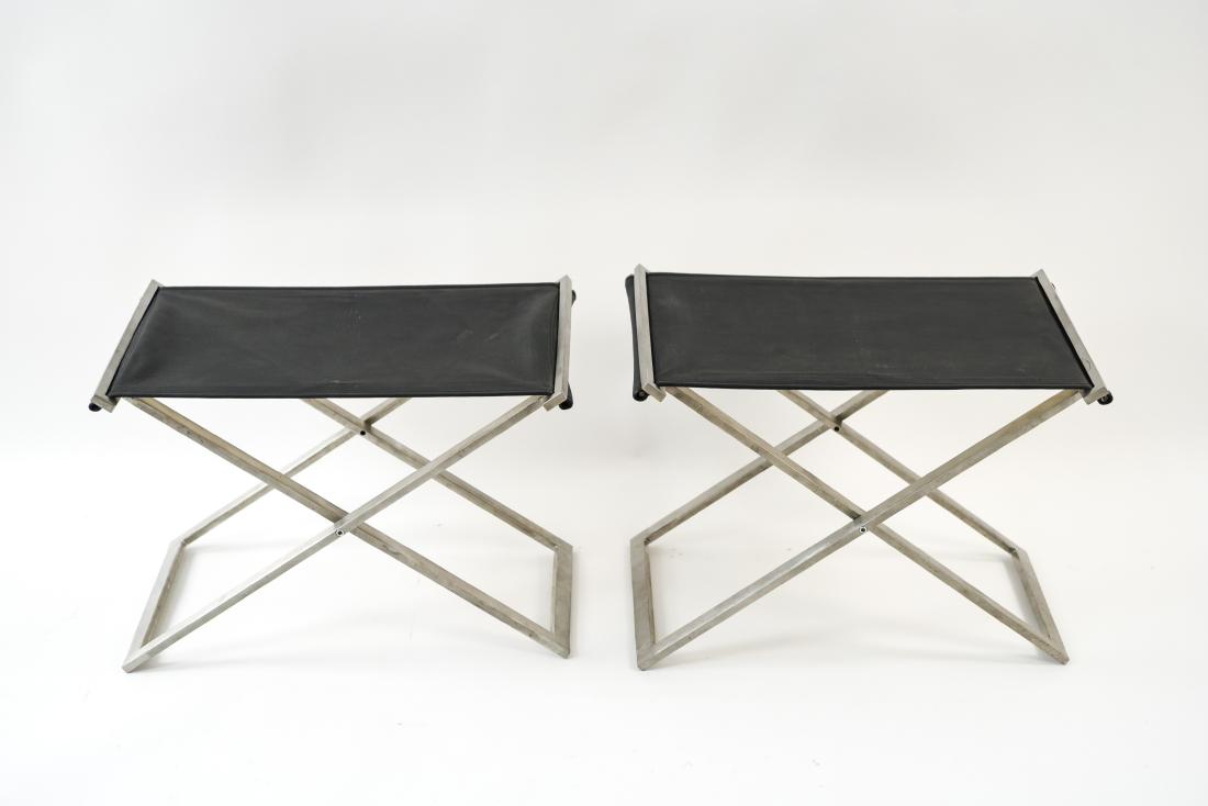 MICHAEL CHRISTIANSEN MODEL ROUGH #1 FOLDING STOOLS (1 of 8)