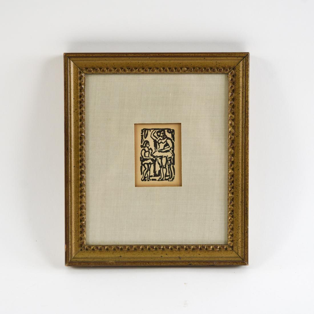 EARLY 20TH C. GOUACHE DRAWING SIGNED RUIZ (1 of 16)